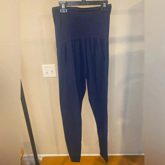 A glow Women Blue Casual Pants Size Small Maternity. Stretchy. Skinny legged. - Picture 4 of 5